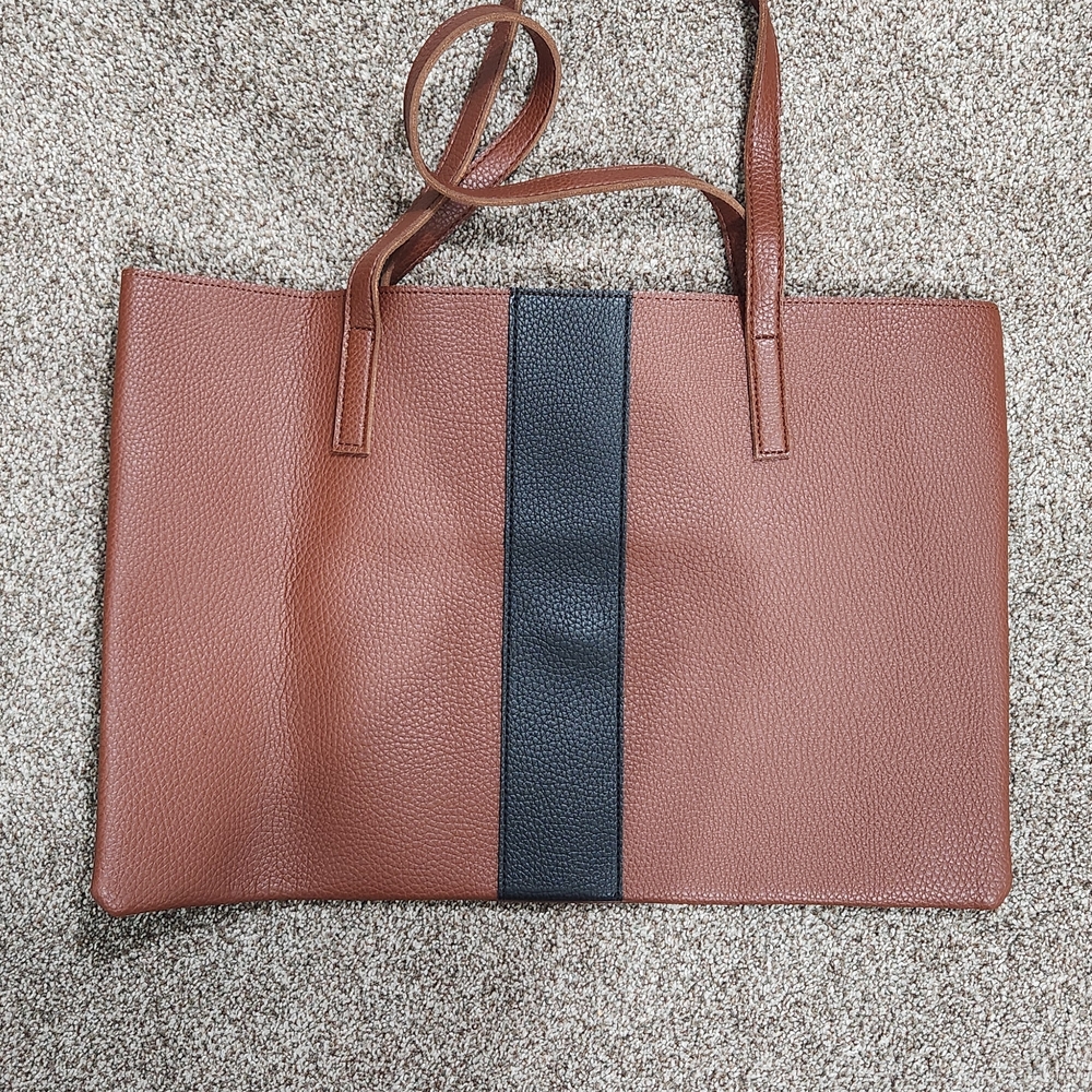 Chic Brown and Black Tote Bag